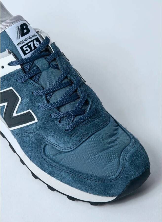 New Balance Suede en Mesh Sneakers Blue Heren