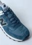 New Balance Blauw Wit Leren Sneaker Paneelontwerp Blue Heren - Thumbnail 7