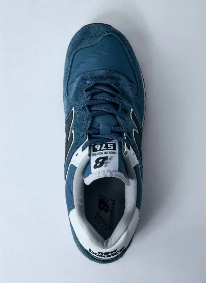 New Balance Suede en Mesh Sneakers Blue Heren