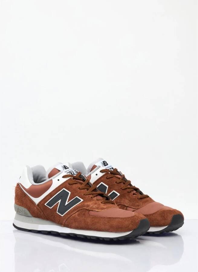 New Balance Suede en Mesh Sneakers Brown Heren