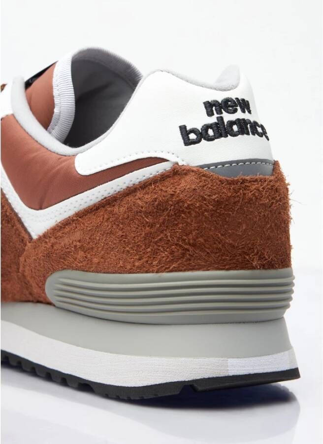 New Balance Suede en Mesh Sneakers Brown Heren