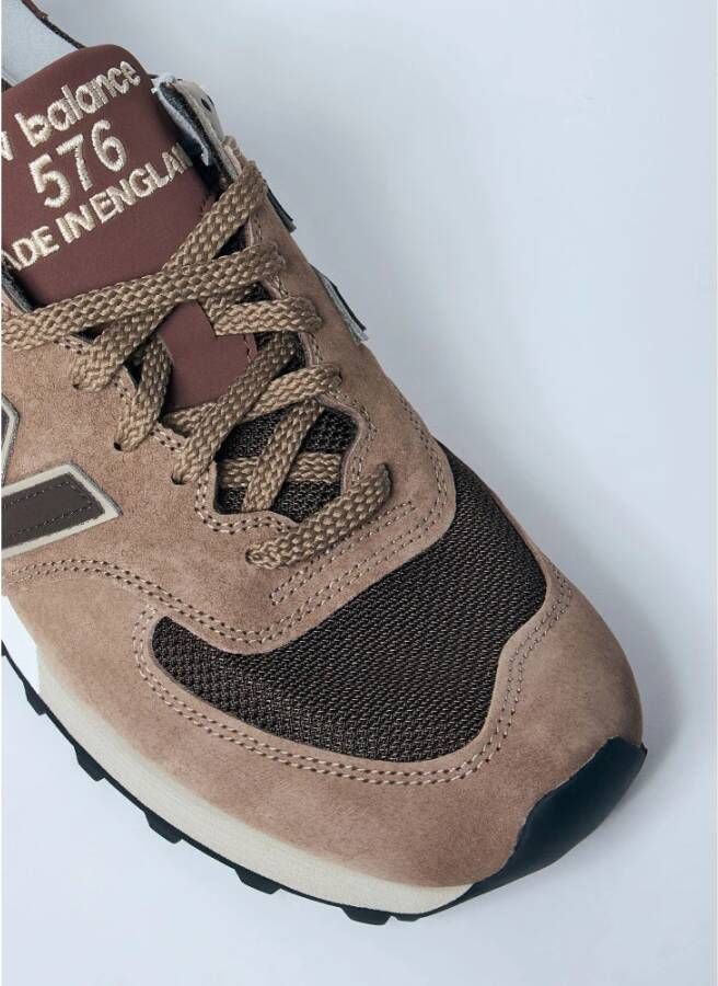 New Balance Suede en Mesh Sneakers Brown Heren