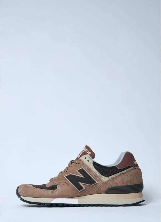 New Balance Suede en Mesh Sneakers Brown Heren