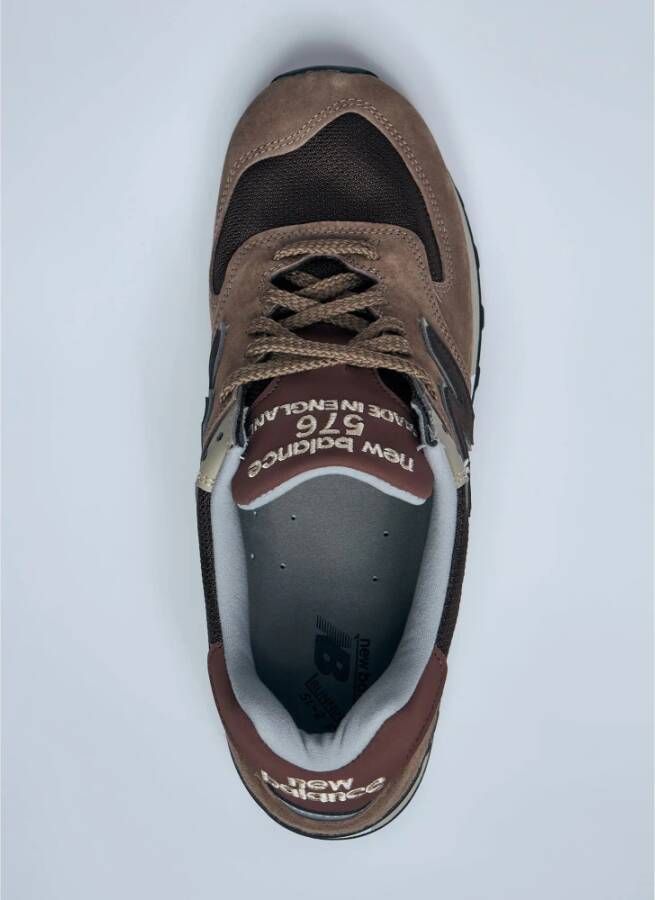 New Balance Suede en Mesh Sneakers Brown Heren