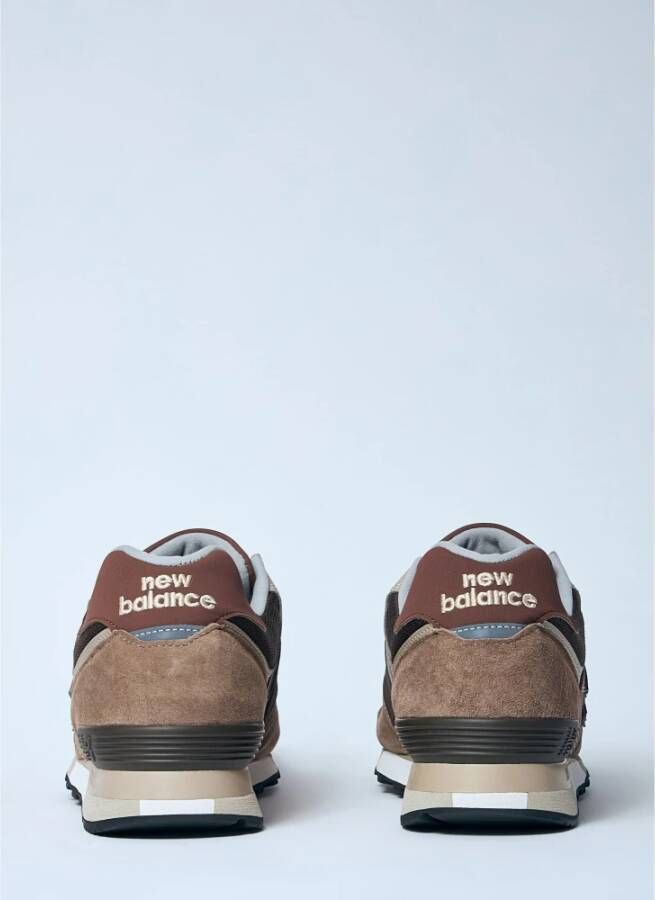 New Balance Suede en Mesh Sneakers Brown Heren