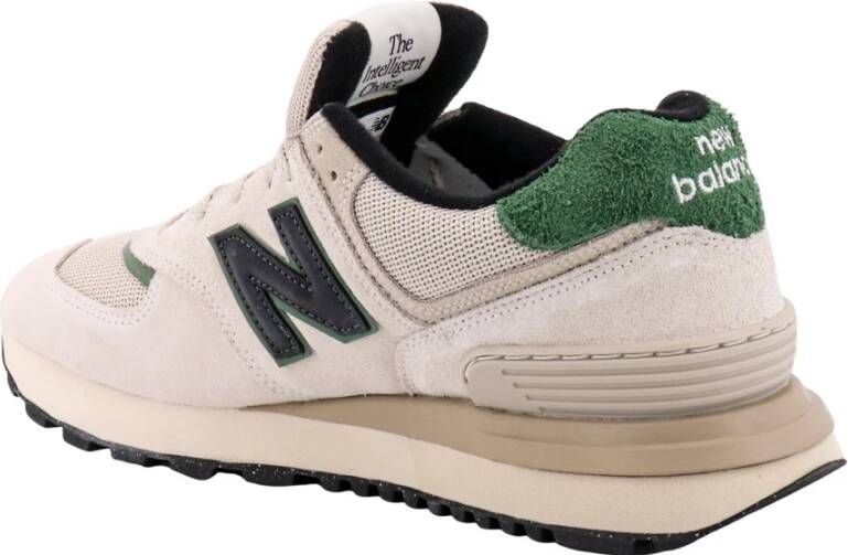 New Balance Suede en Mesh Veterschoenen Grijs Heren