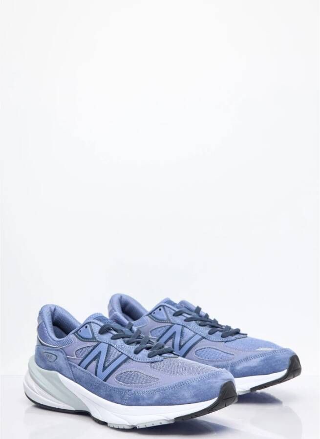 New Balance Suede Mesh Panel Sneakers Blue Dames