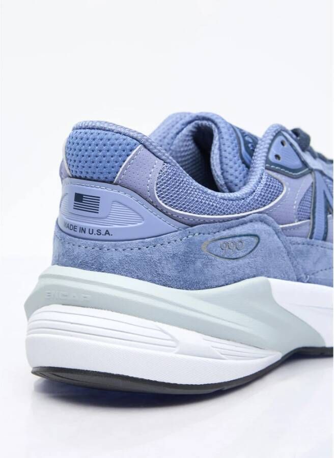 New Balance Suede Mesh Panel Sneakers Blue Dames