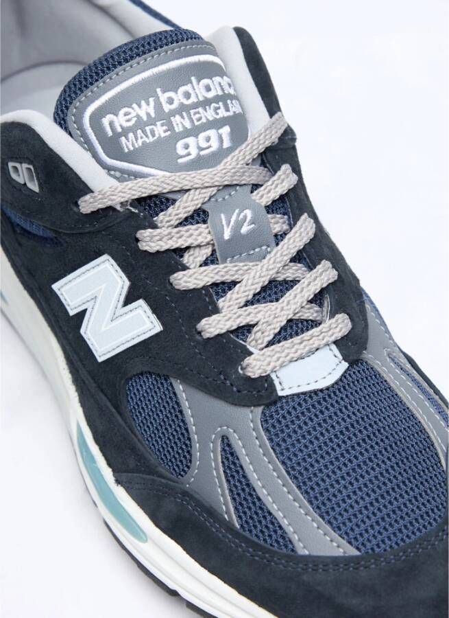 New Balance Suede Mesh Panel Sneakers Blue Heren