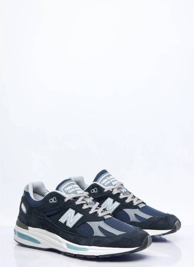 New Balance Suede Mesh Panel Sneakers Blue Heren