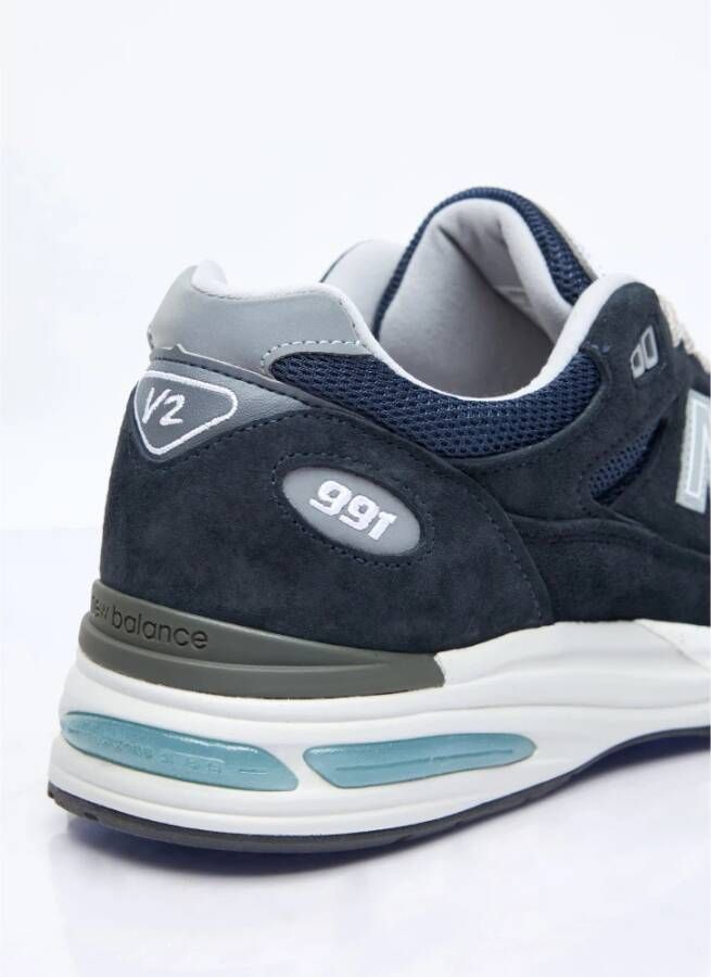 New Balance Suede Mesh Panel Sneakers Blue Heren