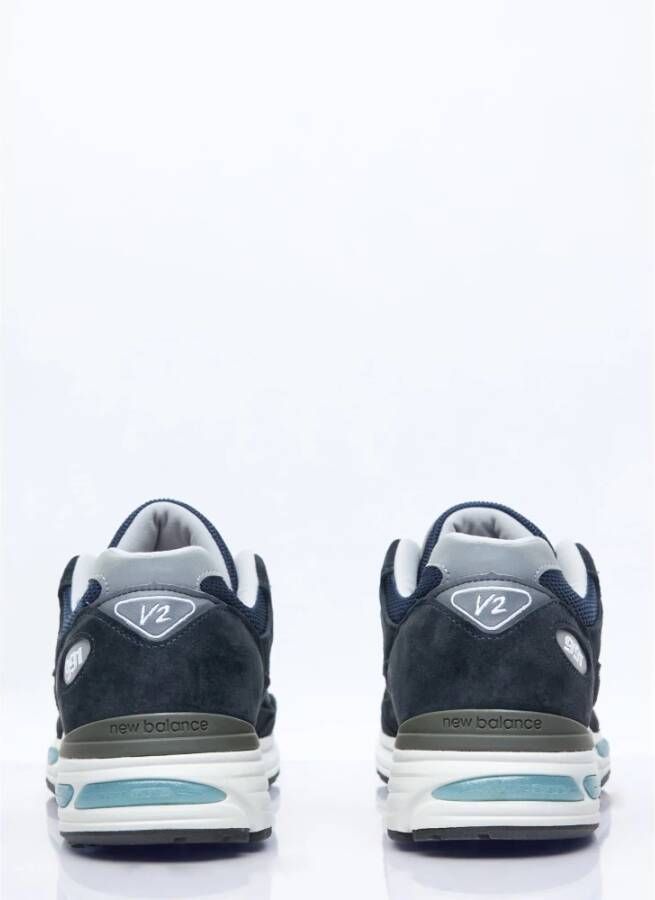 New Balance Suede Mesh Panel Sneakers Blue Heren