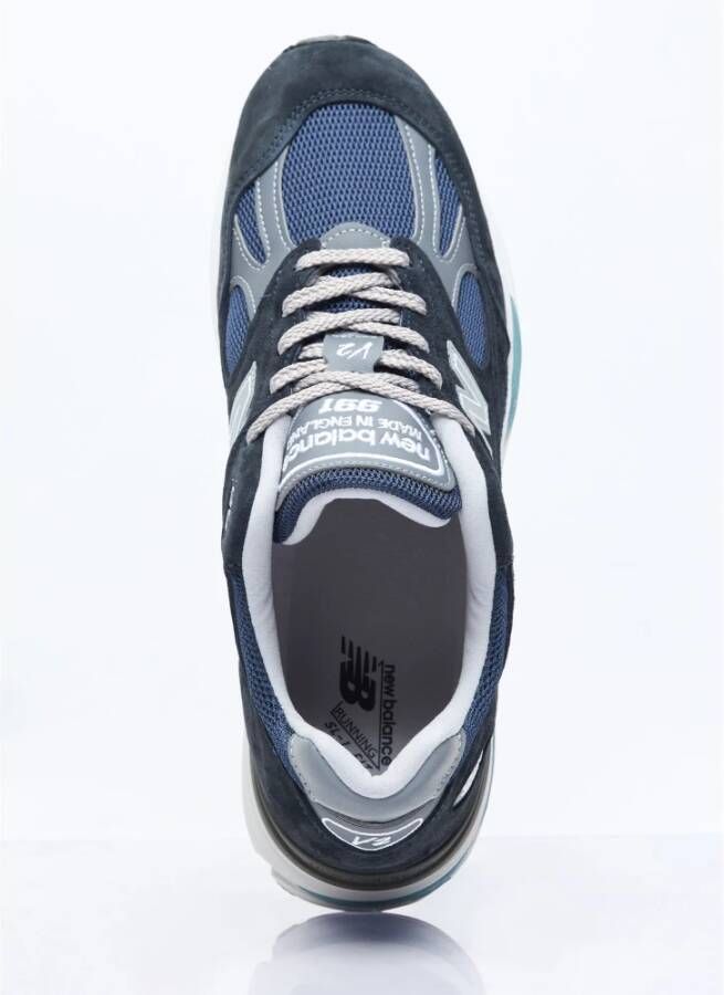 New Balance Suede Mesh Panel Sneakers Blue Heren