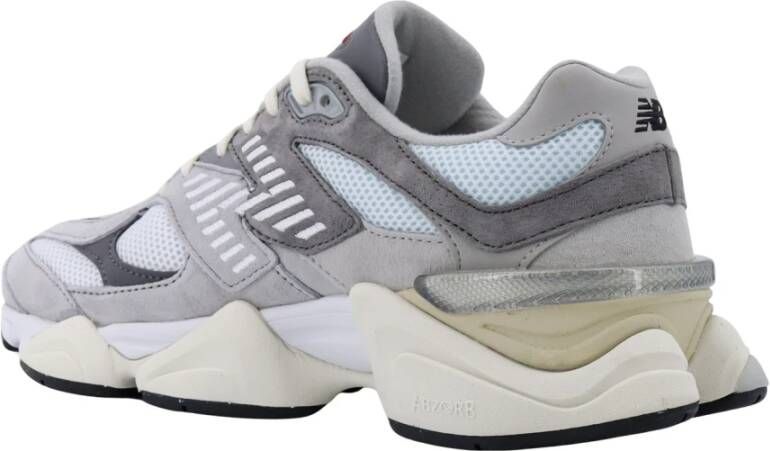 New Balance Suede Mesh Sneakers Lace-up Monogram Gray Heren