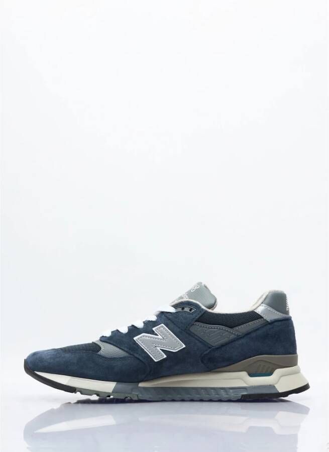 New Balance Suede Mesh Sneakers Logo Borduurwerk Blue Heren