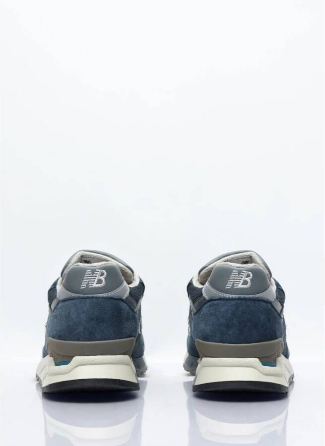 New Balance Suede Mesh Sneakers Logo Borduurwerk Blue Heren