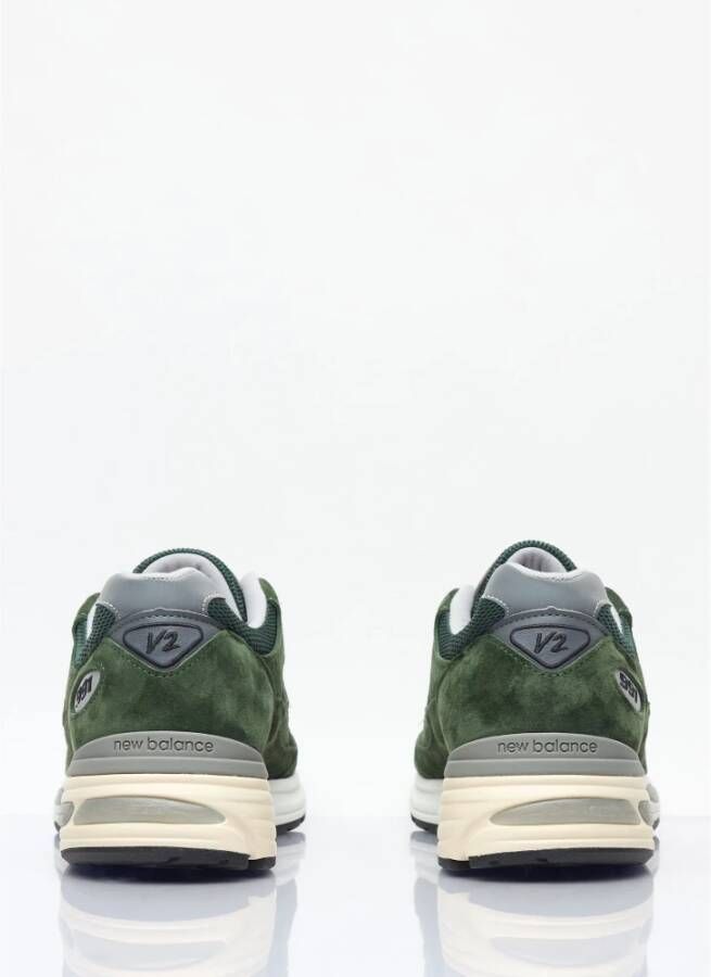 New Balance Suède Mesh Sneakers Logo Borduurwerk Green Heren