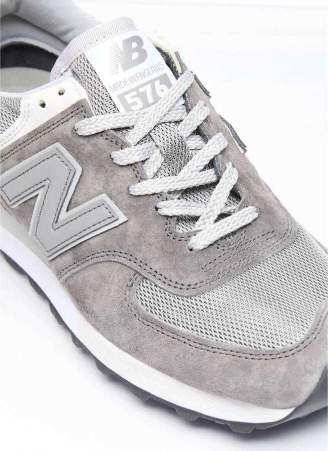 New Balance Suede Mesh Sneakers Paneelconstructie Gray Heren