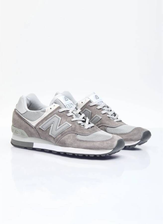 New Balance Suede Mesh Sneakers Paneelconstructie Gray Heren