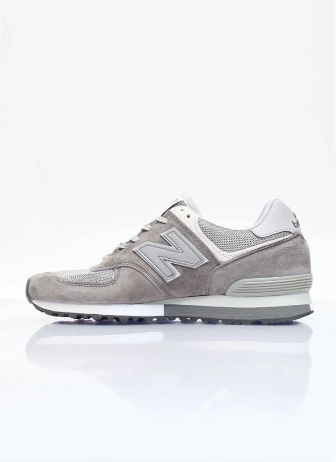 New Balance Suede Mesh Sneakers Paneelconstructie Gray Heren