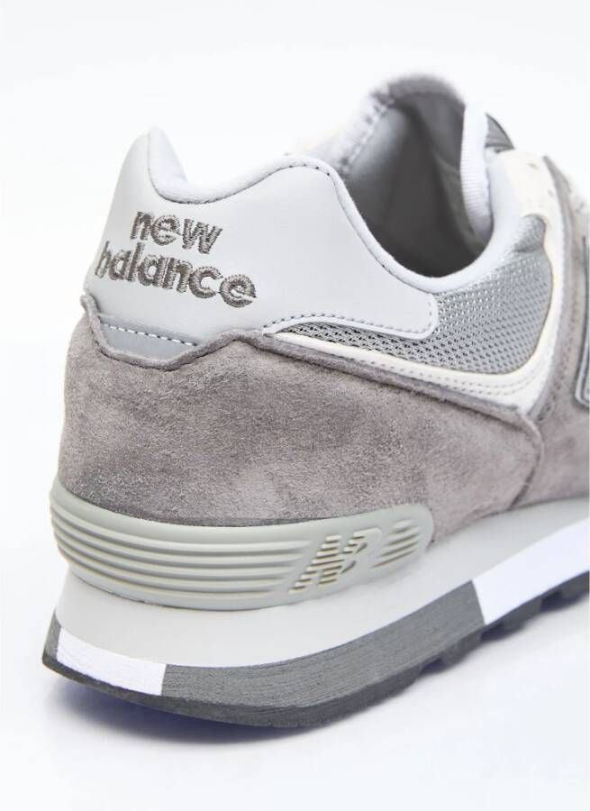 New Balance Suede Mesh Sneakers Paneelconstructie Gray Heren