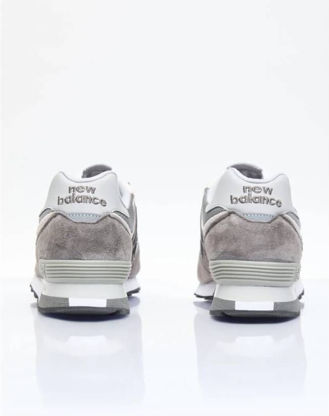 New Balance Suede Mesh Sneakers Paneelconstructie Gray Heren