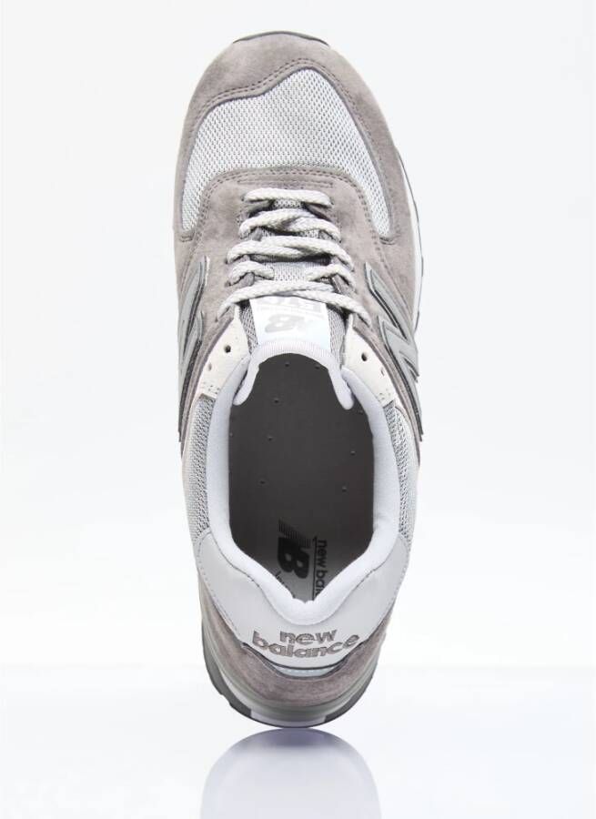 New Balance Suede Mesh Sneakers Paneelconstructie Gray Heren