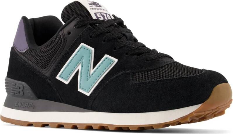 New Balance Suede Mesh Sneakers Stijlvolle Look Black Dames