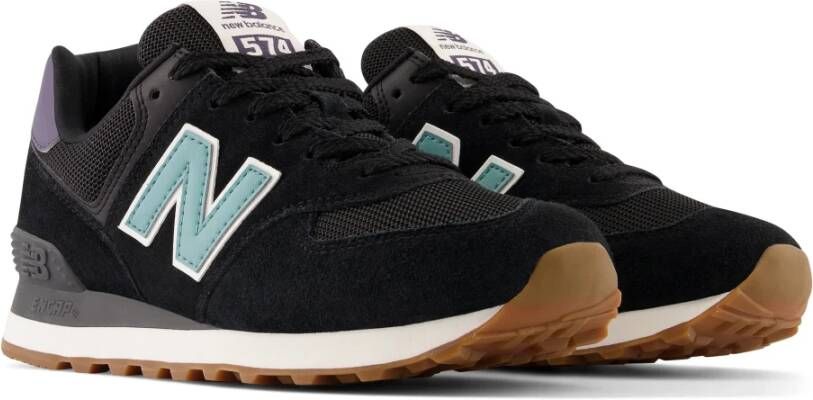 New Balance Suede Mesh Sneakers Stijlvolle Look Black Dames