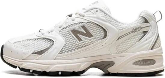 New Balance Synthetische Mesh Sneakers White Heren