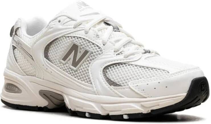 New Balance Synthetische Mesh Sneakers White Heren