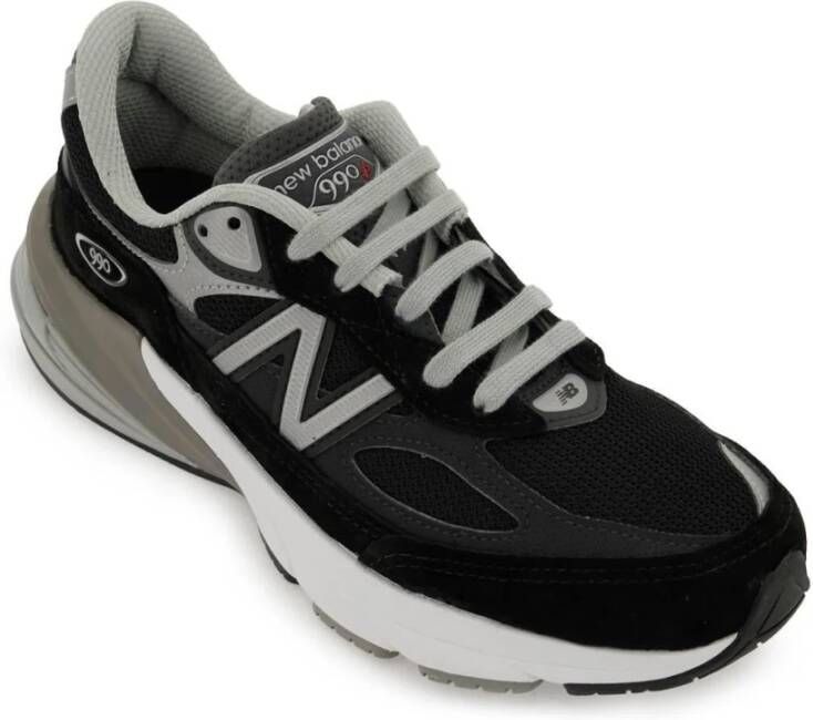 New Balance Luxe Zwart Zilver Sneakers met Mesh Black Heren