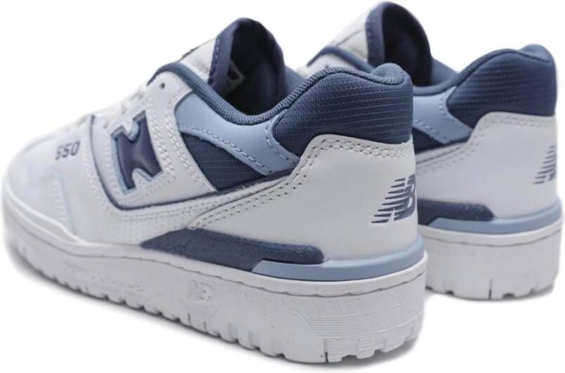 New Balance Wit Blauw Dames Leren Sneakers White Dames