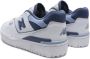 New Balance Wit Blauw Dames Leren Sneakers White Dames - Thumbnail 3