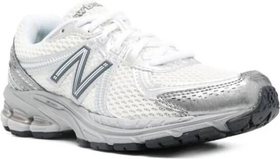 New Balance Wit Grijs Mesh Sneaker White Heren