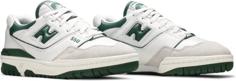 New Balance Wit Groen Sneakers White Heren