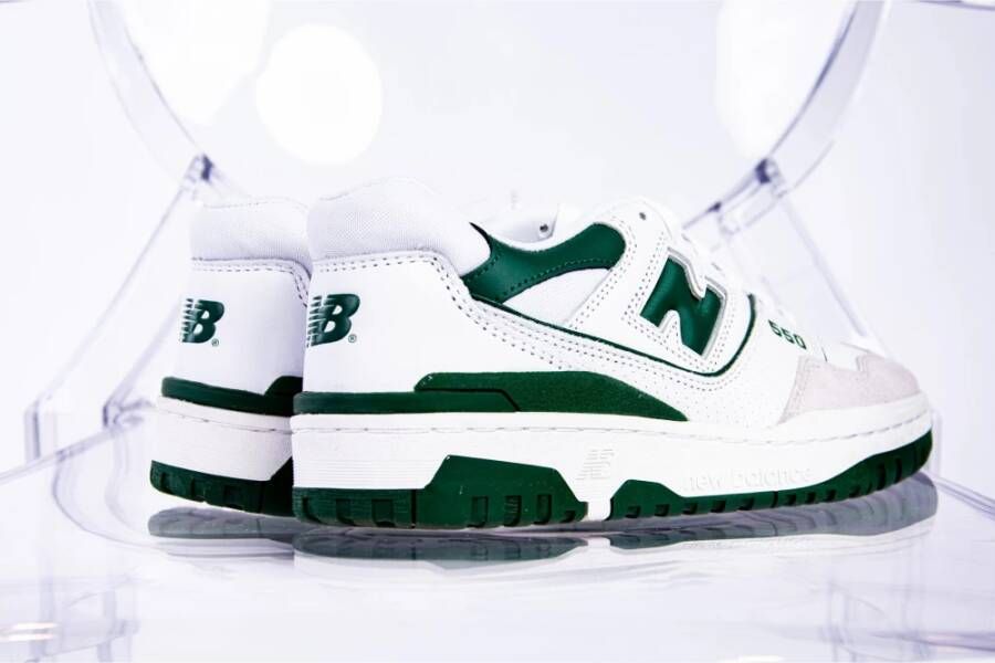 New Balance Wit Groen Sneakers White Heren