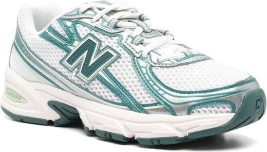 New Balance Wit Teal Groen Panel Sneakers Multicolor Dames