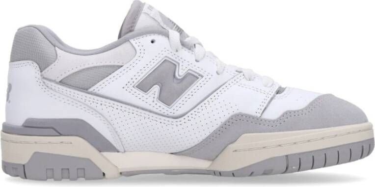 New Balance Wit Grijs Lage Veterschoen Gray Heren