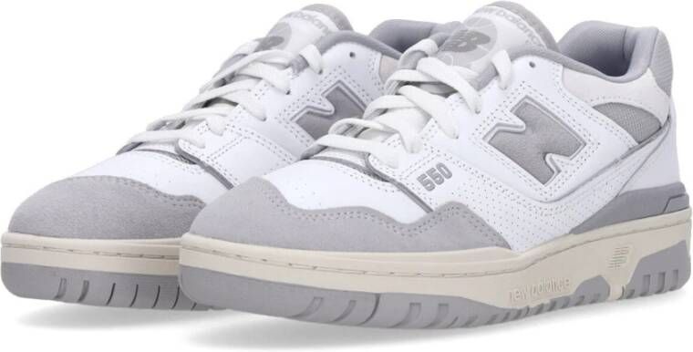 New Balance Wit Grijs Lage Veterschoen Gray Heren