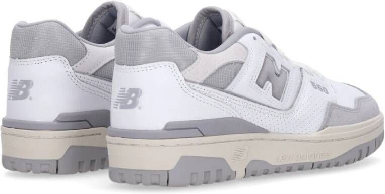 New Balance Wit Grijs Lage Veterschoen Gray Heren