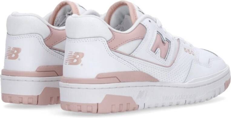 New Balance Wit Roze Lage Veterschoenen White Dames