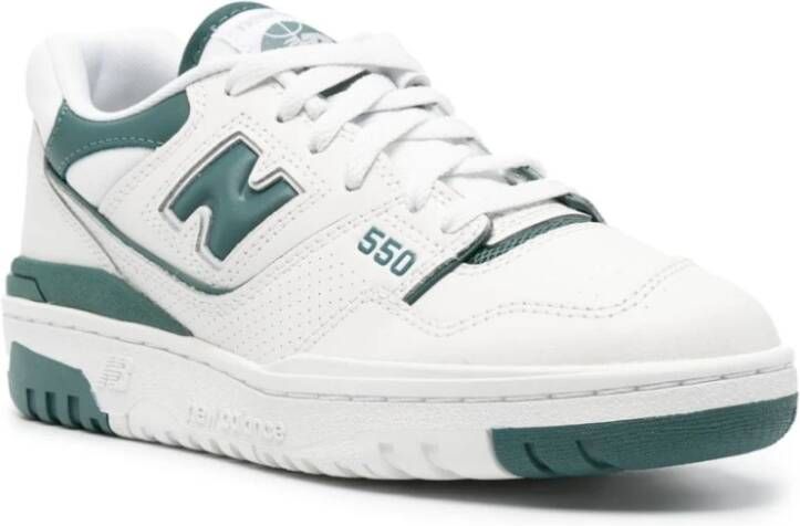 New Balance Witte en groene sneakers Aw24 White Dames