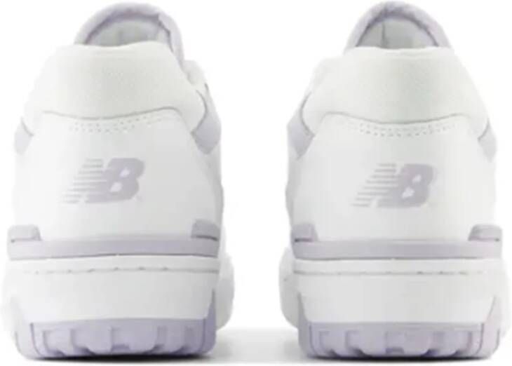 New Balance Witte en Lichtpaarse 550 Schoen Wit Dames