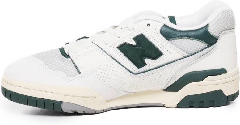 New Balance Witte Groene Leren Stoffen Sneakers Multicolor Heren