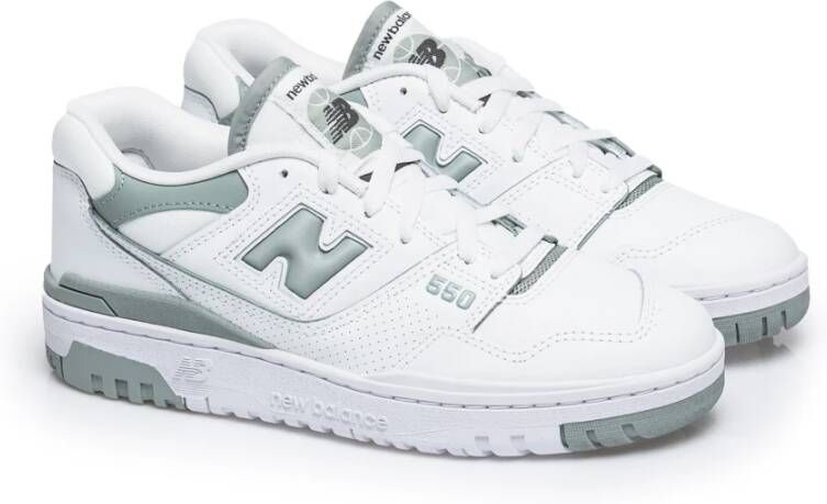 New Balance Witte Leren Sneakers Dames Bbw550Bg White Dames