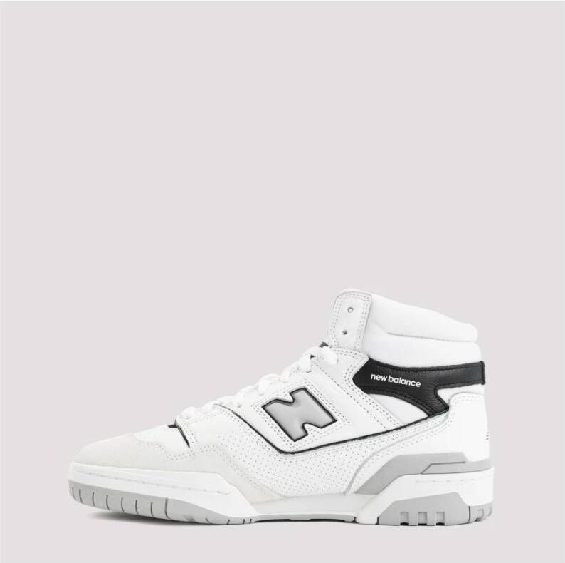 New Balance Witte Leren Sneakers Klassieke Stijl White Heren