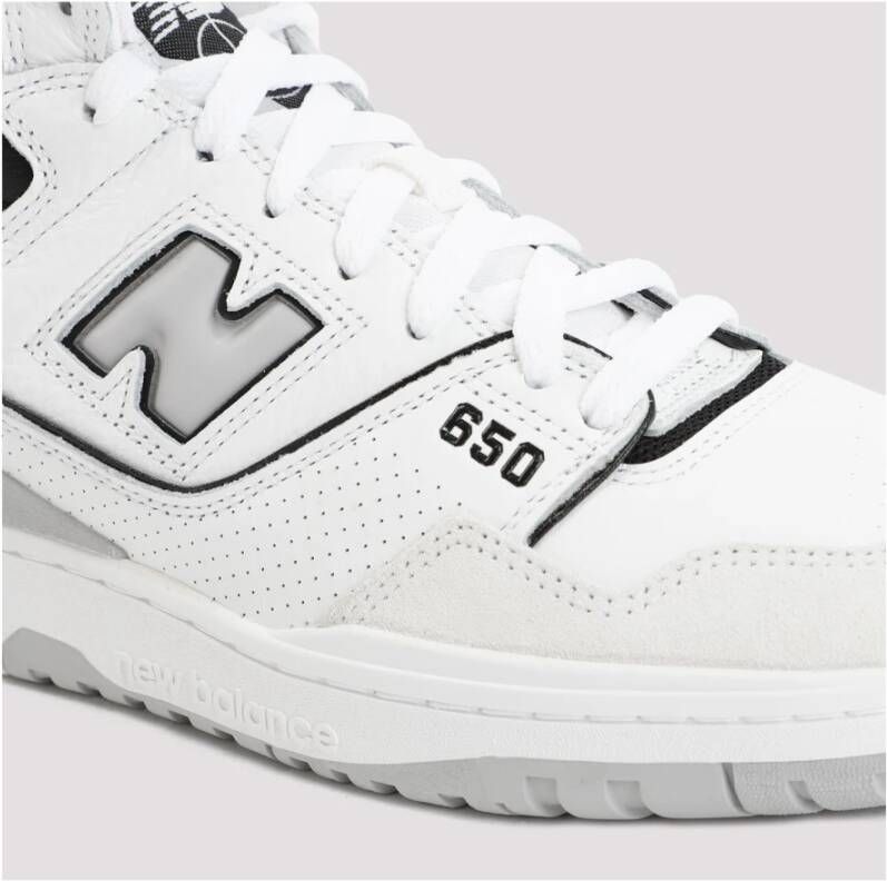 New Balance Witte Leren Sneakers Klassieke Stijl White Heren