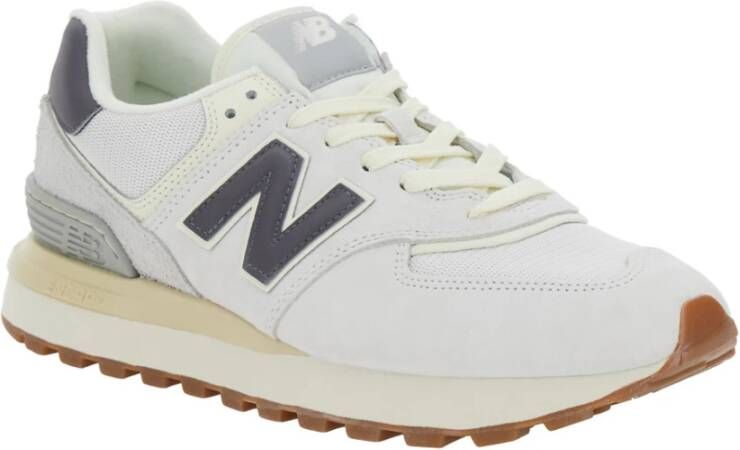 New Balance Witte Lifestyle Sneakers Unisex White Heren