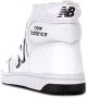 New Balance Logo Sneakers met Rubberen Zool en Leren Bovenwerk White Unisex - Thumbnail 6